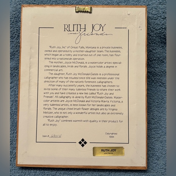 RUTH JOY and friends numbered wall art - Picture 4 of 5